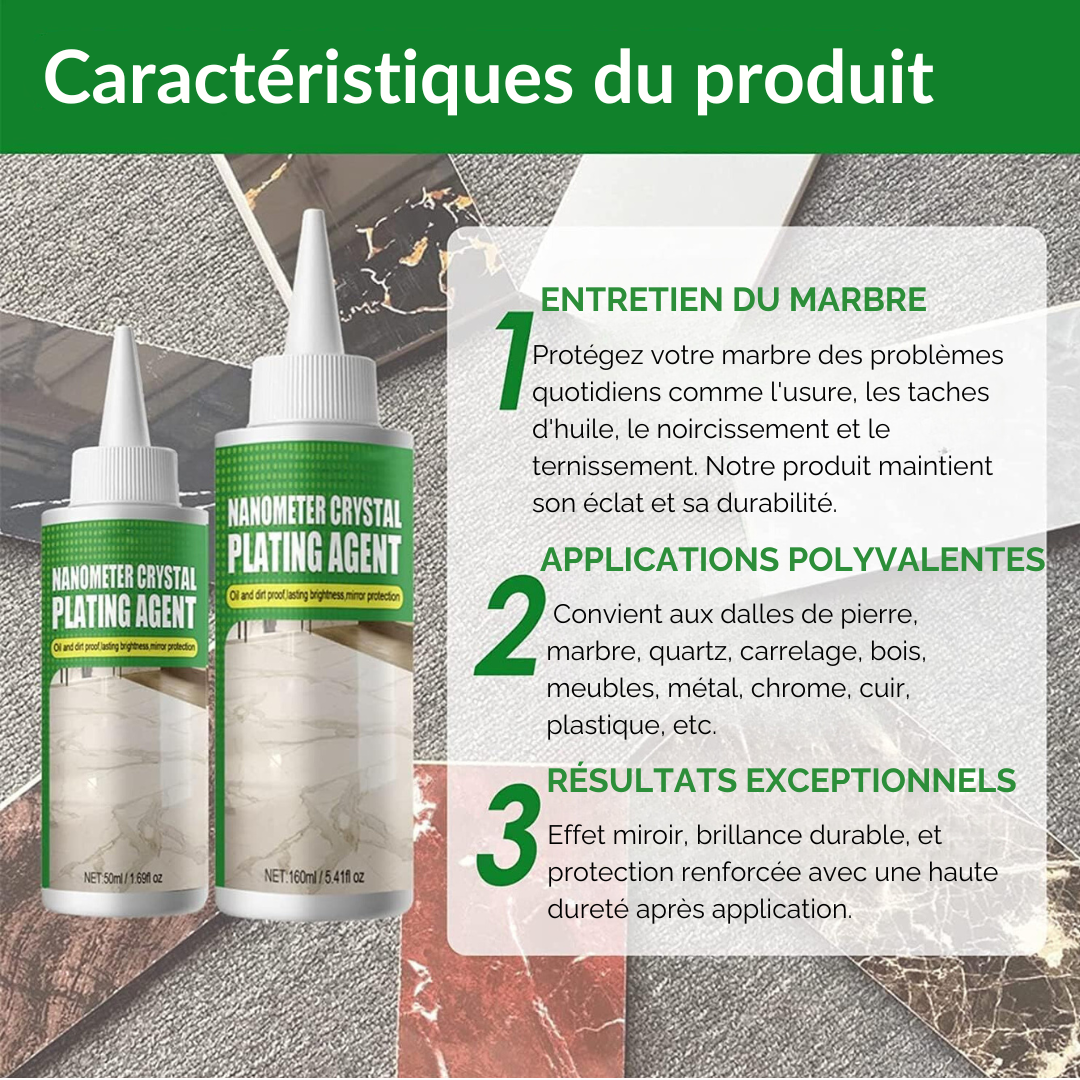 Nettoyeur pour marbre  - Protection et Brillance Nanocristalline