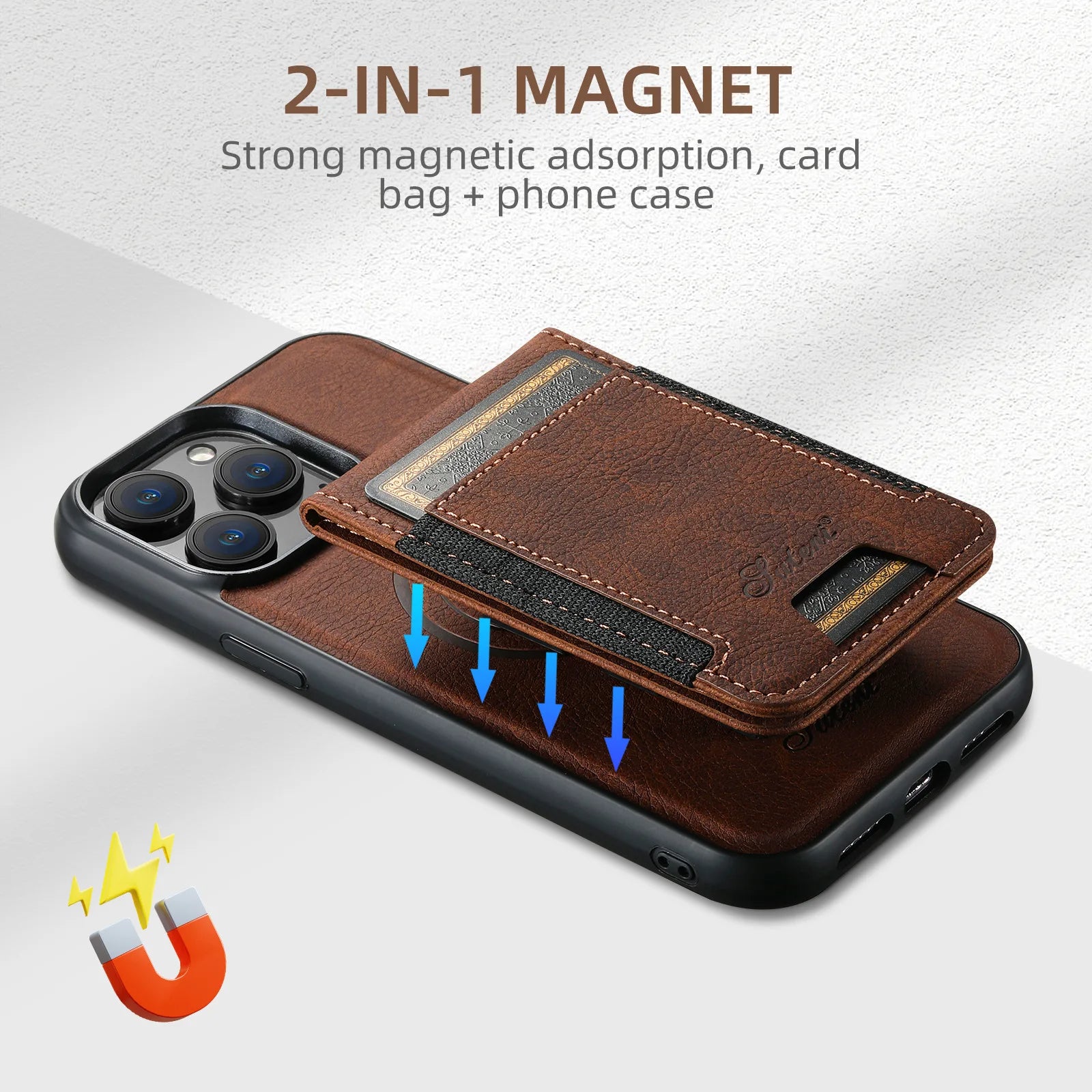 ÉléganceCase™ - Emportez toutes vos affaires importantes dans votre étui pour téléphone !