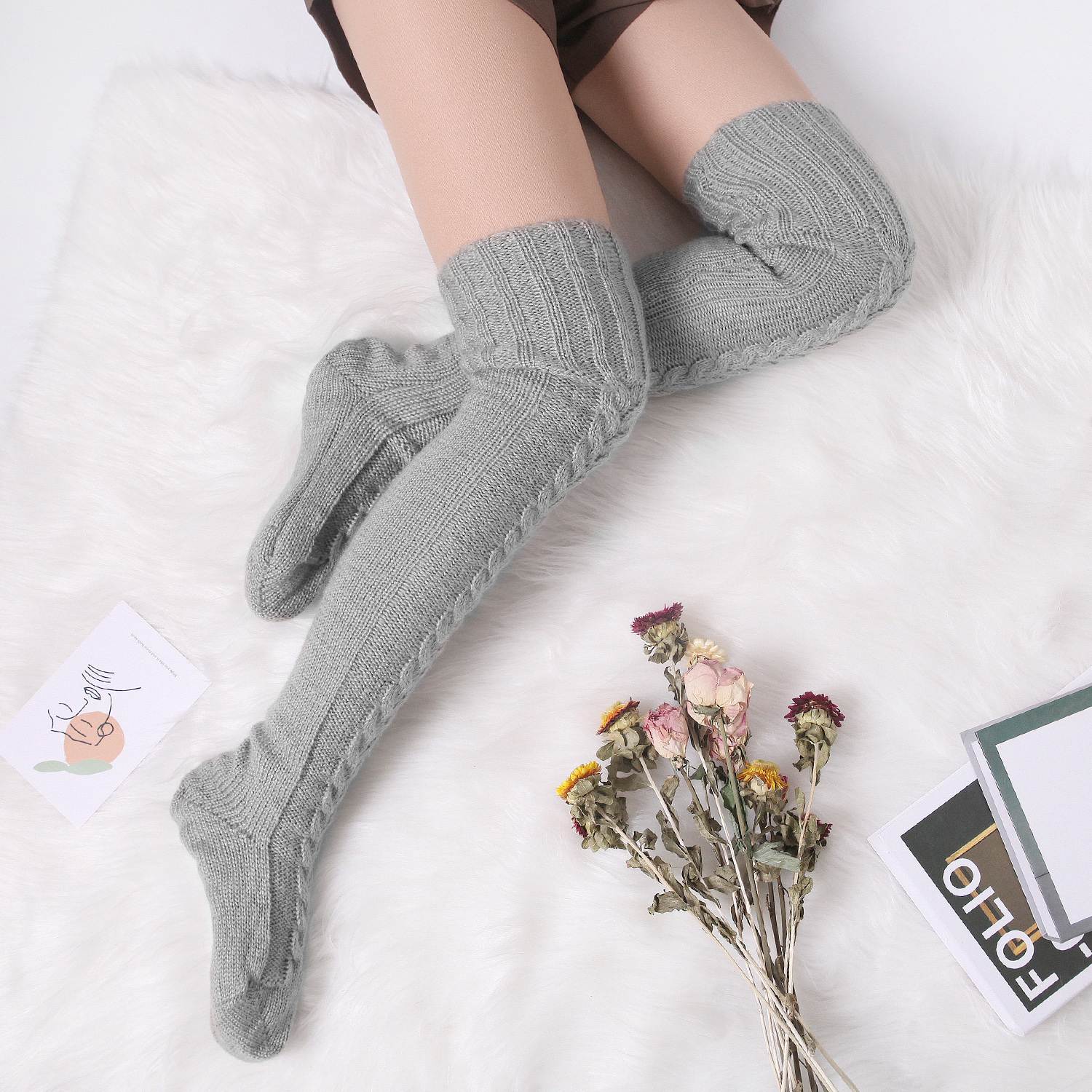 (1+1 Gratuit) Chaussettes d'hiver longues et douillettes - Pieds chauds pour les jours froids !