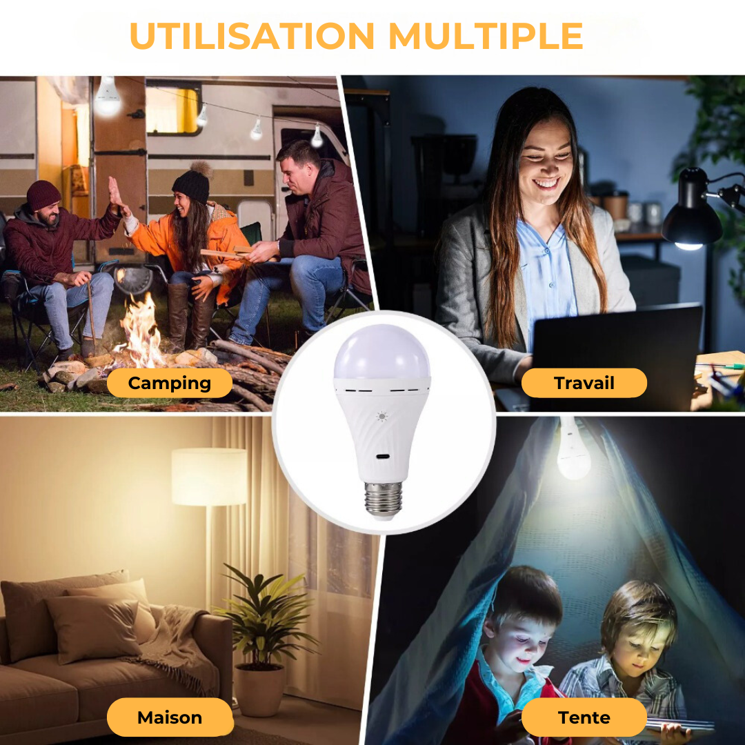 Ampoule LED Rechargeable avec Télécommande – Praticité et Économie d'Énergie