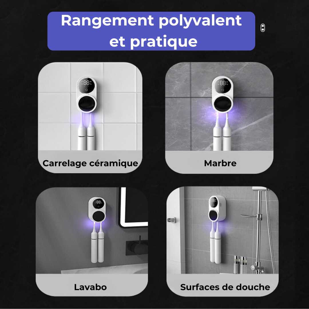 Désinfecteur de Brosse à Dents UV - Stérilisation Efficace Sans Contact