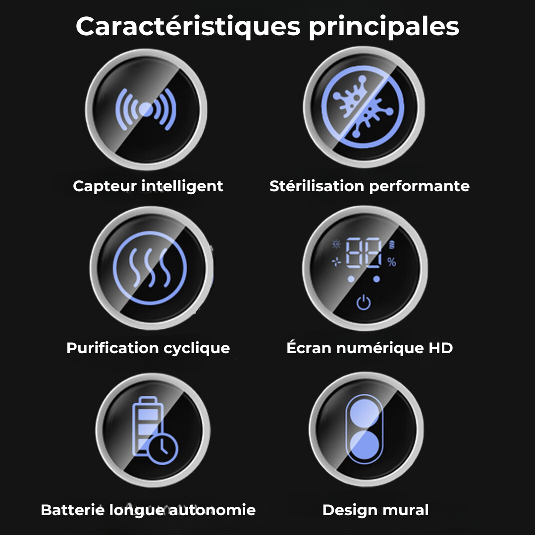 Désinfecteur de Brosse à Dents UV - Stérilisation Efficace Sans Contact