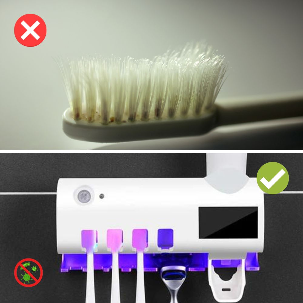 CleanRays™ - Garantit une brosse sans germes à chaque fois