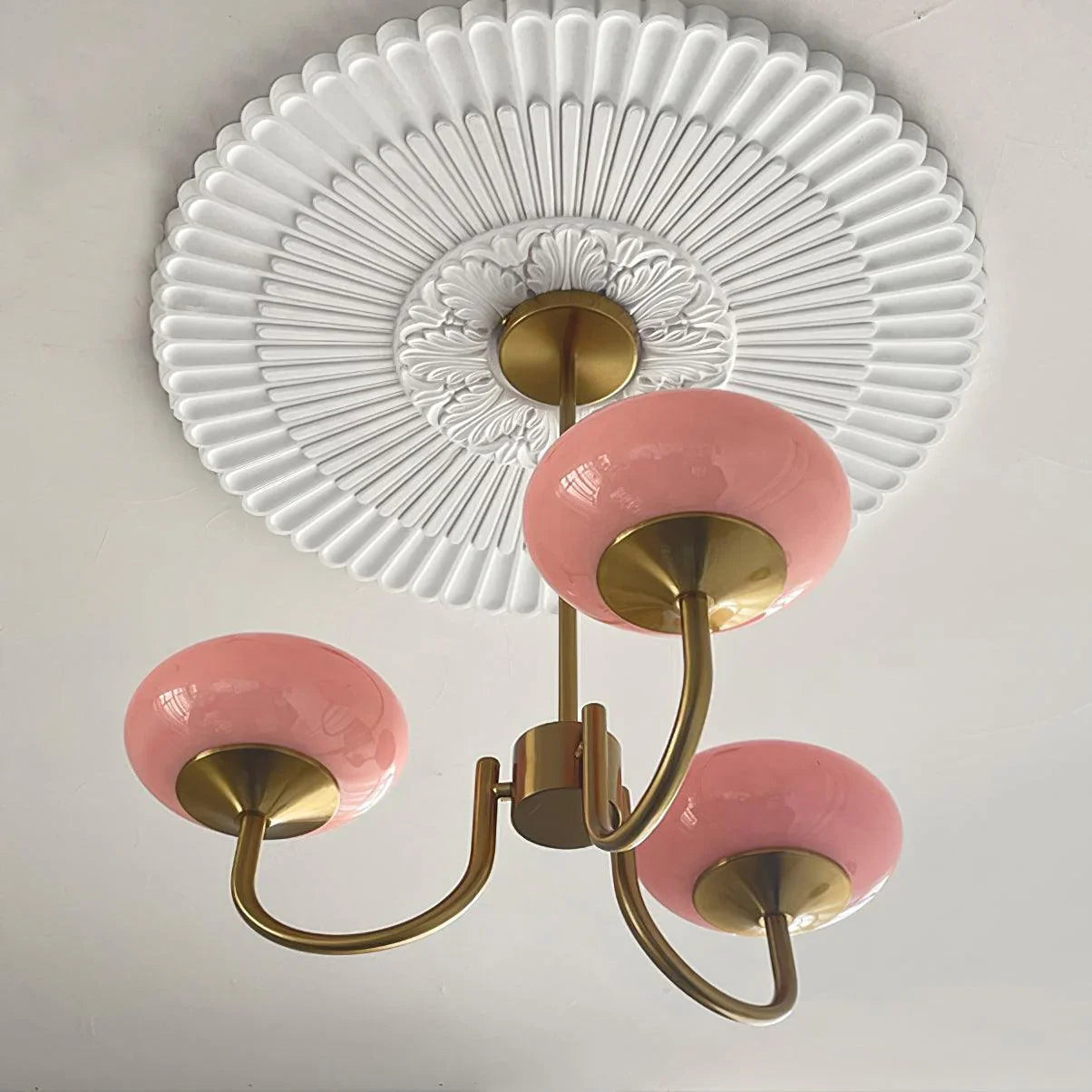 Lustre Macaron Design – L'Élégance Florale Suspendue