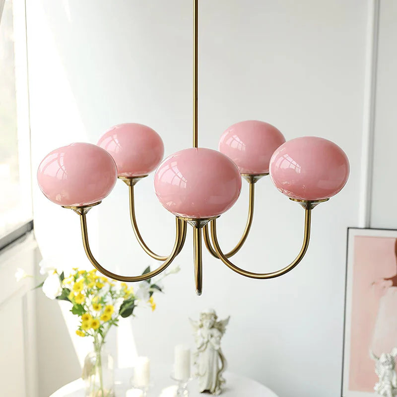 Lustre Macaron Design – L'Élégance Florale Suspendue