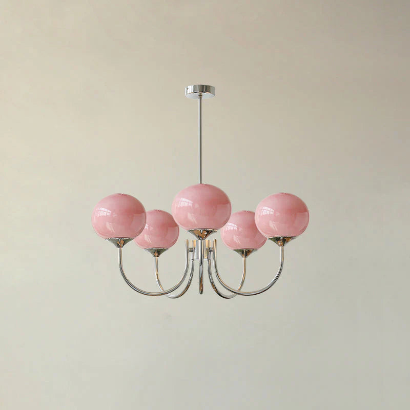 Lustre Macaron Design – L'Élégance Florale Suspendue