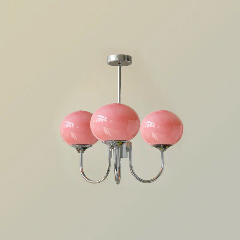 Lustre Macaron Design – L'Élégance Florale Suspendue