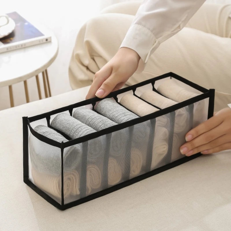 Organizer Panties Socks Storage Boxes Wardrobe Pants Clothes Underwear Drawers jeans Clothes Separator Bra Folding Divider