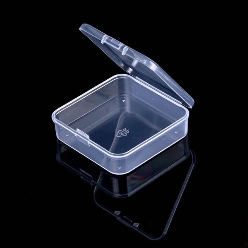 Mini Plastic Box Rectangular Box Translucent Box Packing Box Storage Box Dustproof Solid Strong Jewelry Storage Case Container