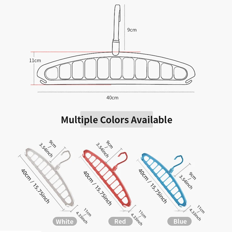 New Clothes Hanger Closet Organizer Space Saving Hanger Multi-port Clothing Rack Plastic Scarf Storage hangers for clothes