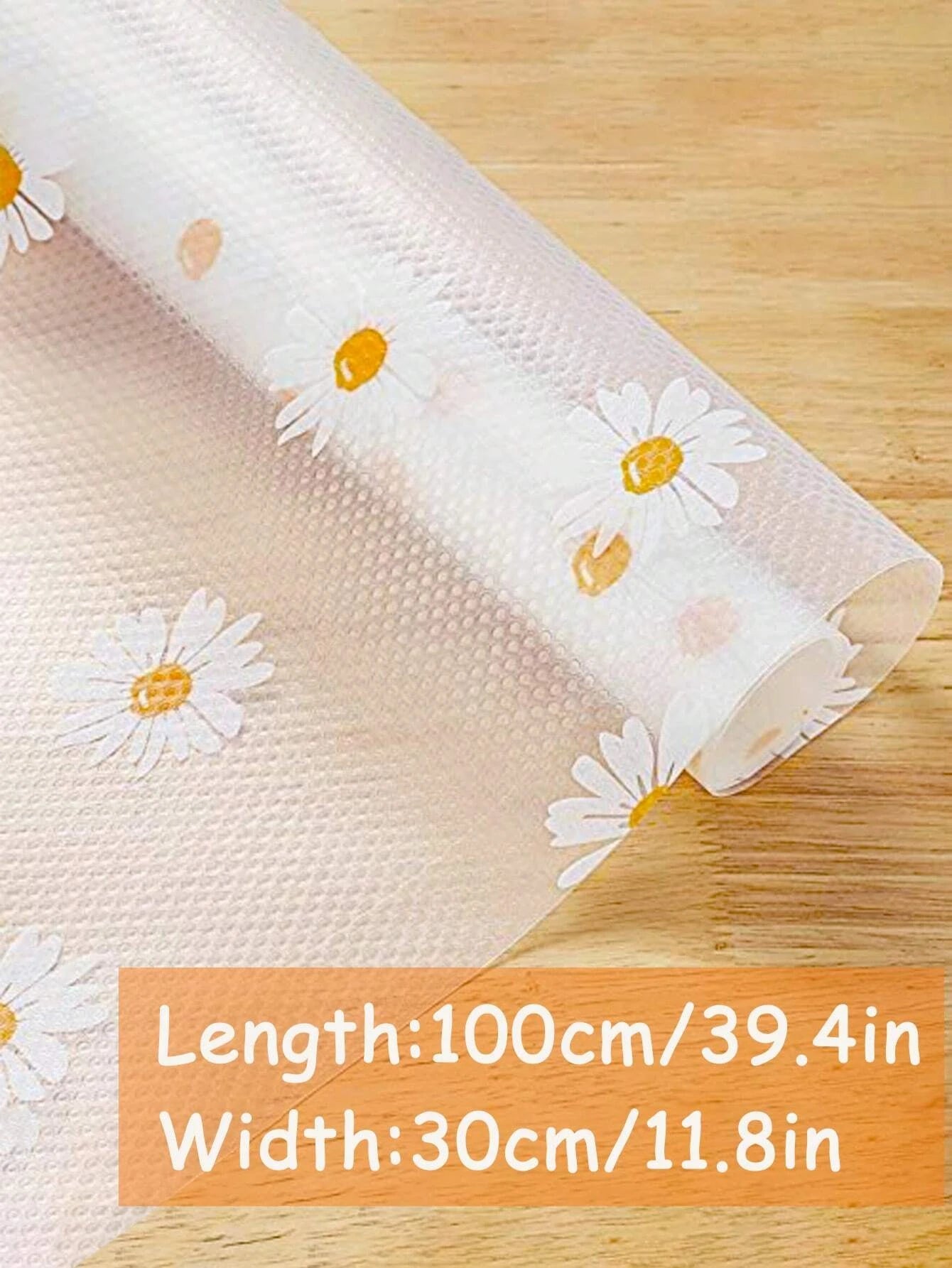 1 Roll  Shelf Liner For Kitchen Cabinets EVA Waterproof Fridge Pad Cupboard Mat Easy Placemats Non-Adhesive Drawer Liner