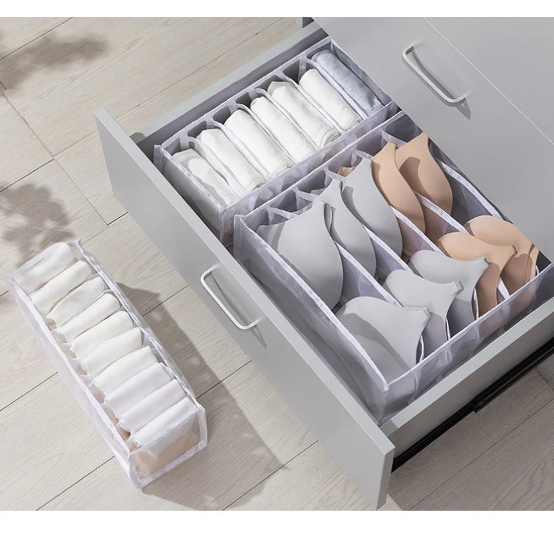 Organizer Panties Socks Storage Boxes Wardrobe Pants Clothes Underwear Drawers jeans Clothes Separator Bra Folding Divider