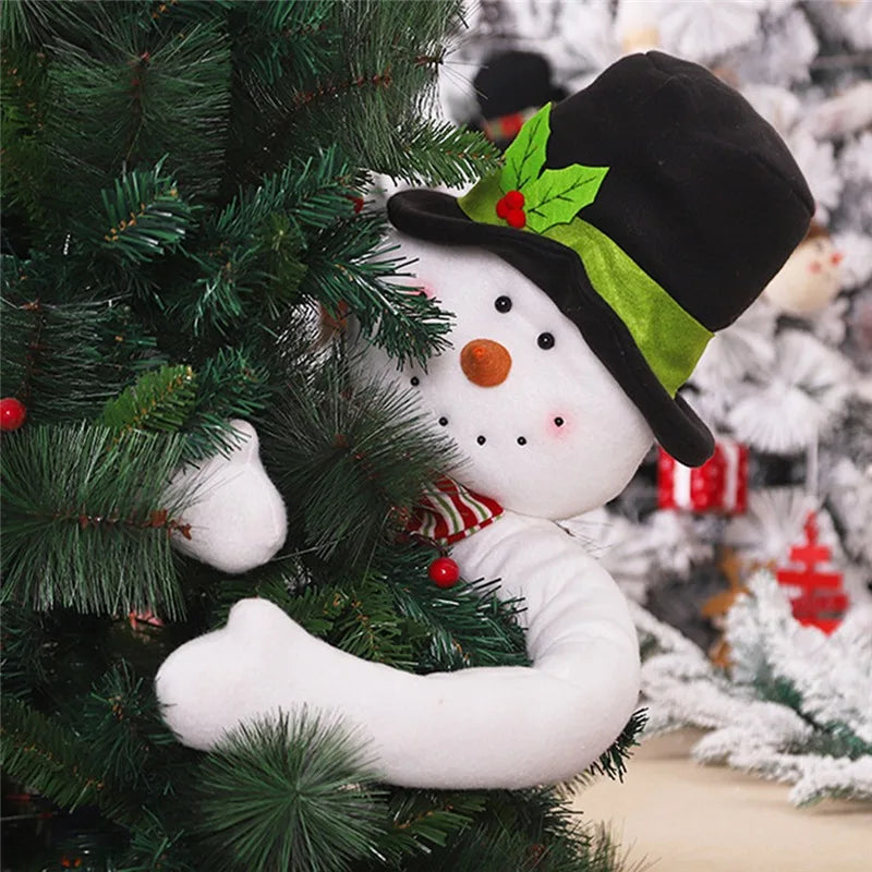 Peluche Père Noël & Bonhomme de Neige