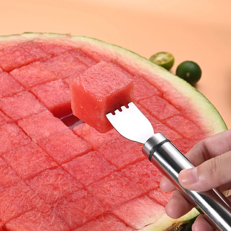 Cutter à Pastèque en Acier Inoxydable – Outil de Découpe en Forme de Moulin à Vent