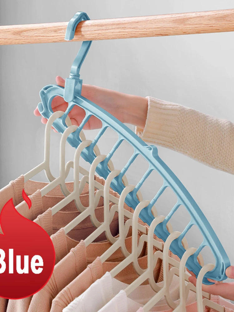 New Clothes Hanger Closet Organizer Space Saving Hanger Multi-port Clothing Rack Plastic Scarf Storage hangers for clothes