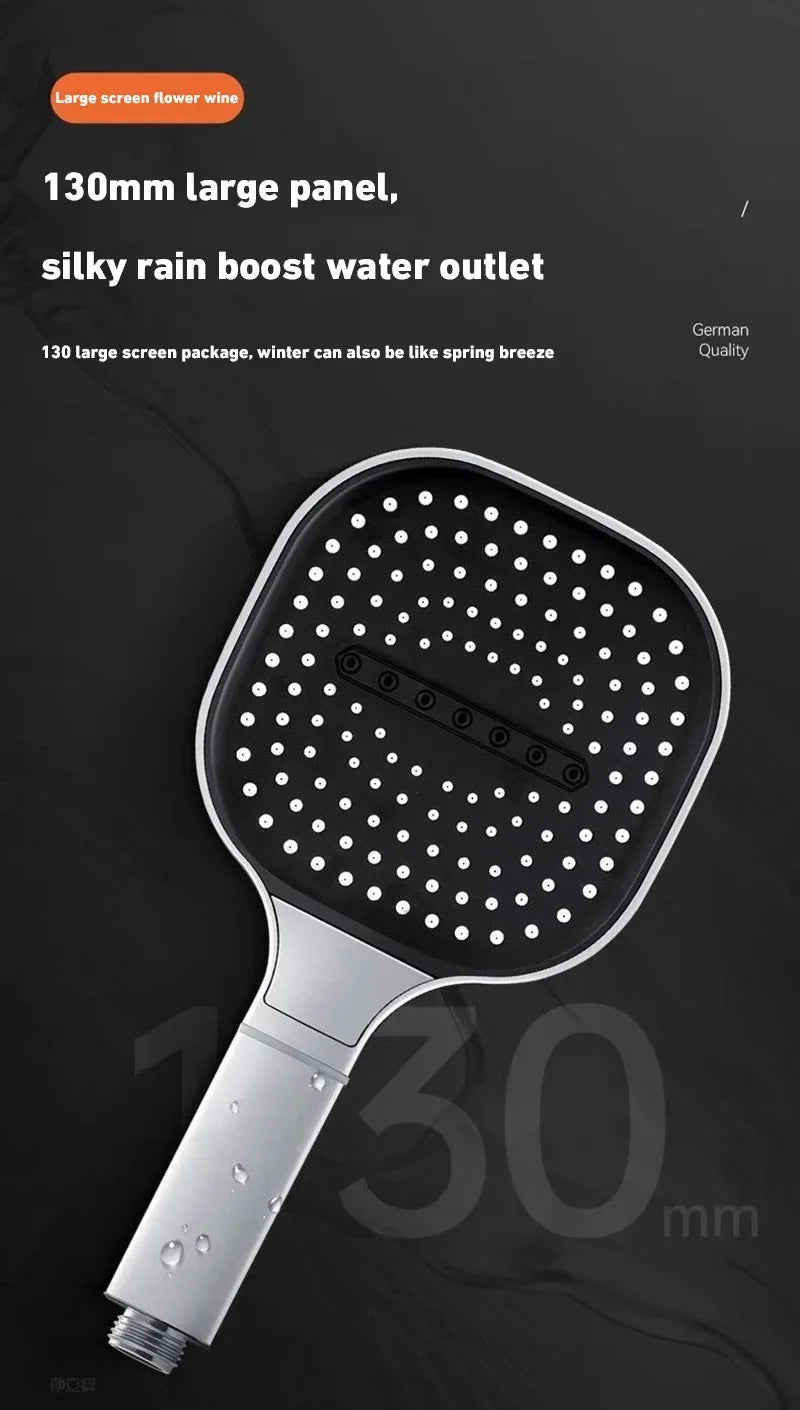 Xiaomi 13cm Large Panel 3Modes Adjustable Home Shower Head  High Pressure Massage ShowerHead Filter Element Bathroom Accessories