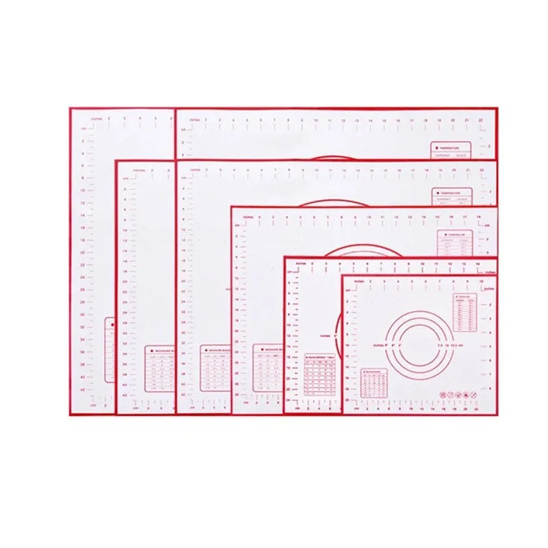 Tapis de Pâtisserie en Silicone Antiadhésif – Tapis de Pétrissage et de Cuisson