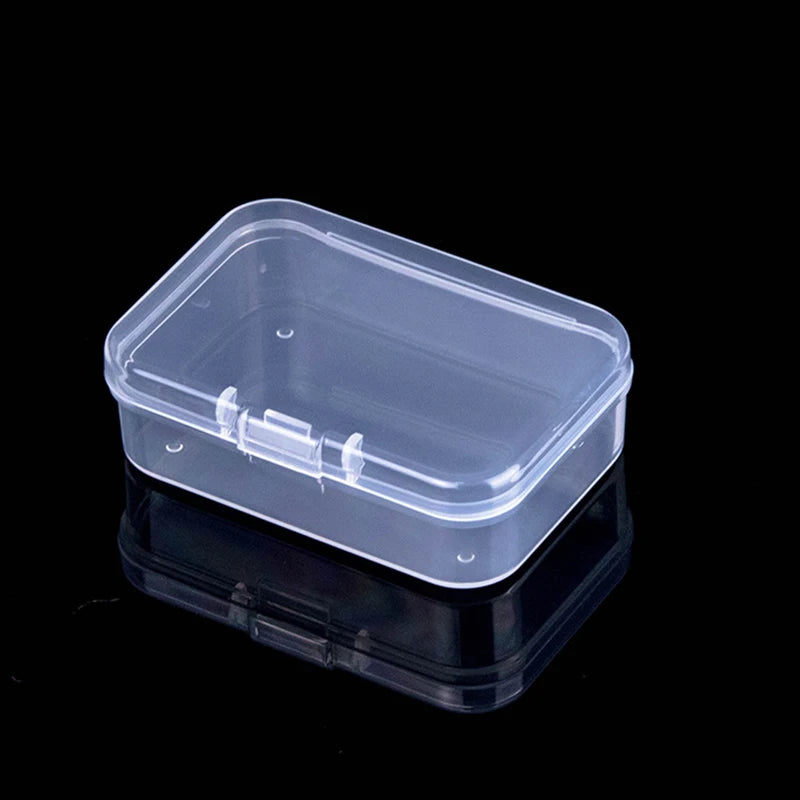 Mini Plastic Box Rectangular Box Translucent Box Packing Box Storage Box Dustproof Solid Strong Jewelry Storage Case Container