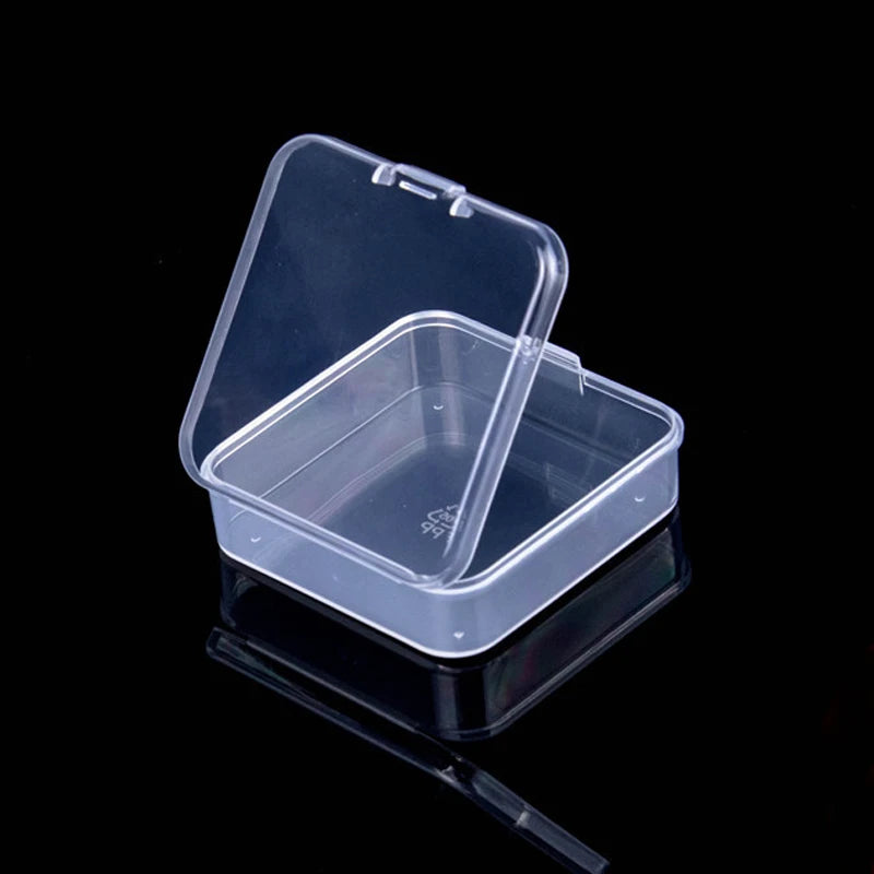 Mini Plastic Box Rectangular Box Translucent Box Packing Box Storage Box Dustproof Solid Strong Jewelry Storage Case Container