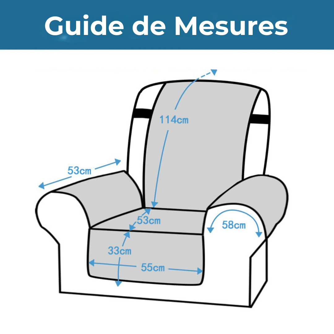 Housse de Fauteuil Extensible – Protection Antidérapante et Confort Premium