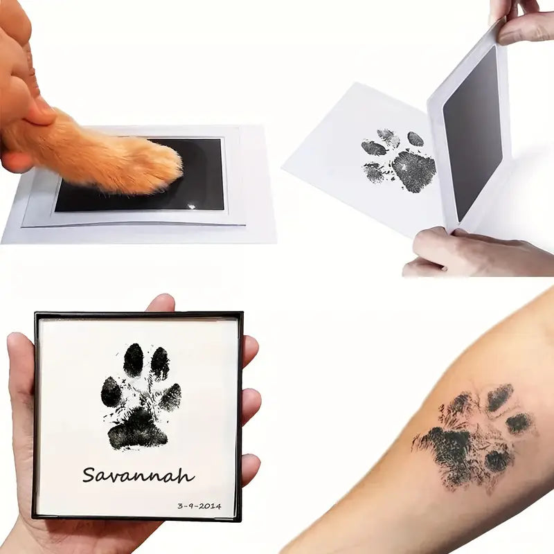 Pawprints Forever™ - Célébrez le lien unique avec votre animal de compagnie dans une empreinte intemporelle !