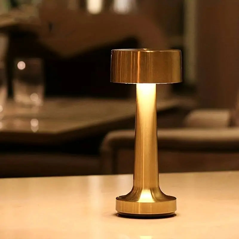 Lampe de Table LED RétroGold Chic