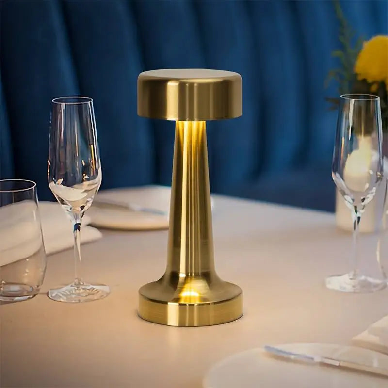 Lampe de Table LED RétroGold Chic