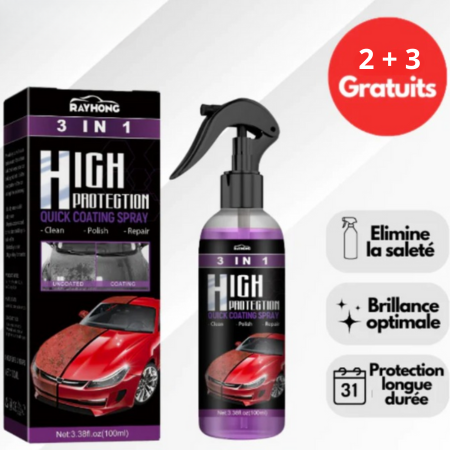 Spray Élimine-Rayures et Protection Intempéries avec Finition Brillante - SprayProtect