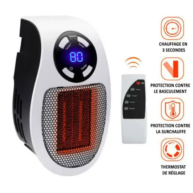 Radiateur Électrique Céramique Ultra-Compact HeatCompact™