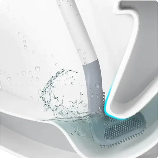 TriClean - Brosse de toilettes en Silicone Ultra-efficace (+Support Offert)