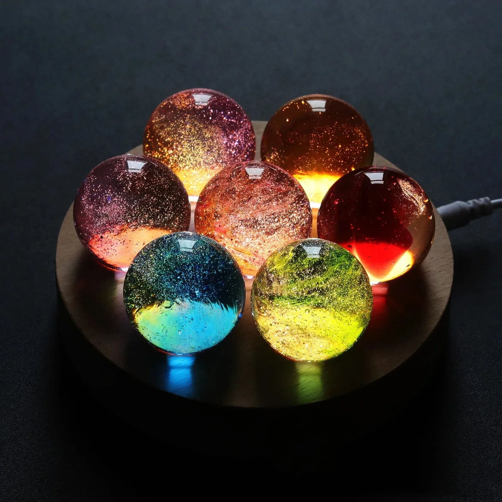 Lampe Boule 7 Chakras Led